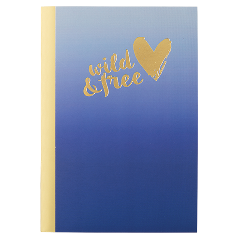 Picture of CHARMIES A5 NAVY BOUND NOTEBOOK WILD & FREE - PACK OF 2