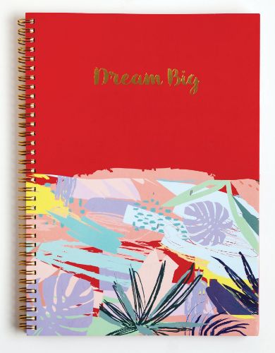 Picture of CHARMIES  A4 CORAL  5 SUBJECT  NOTEBOOK DREAM BIG - PACK OF 2