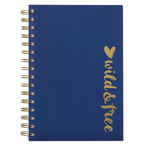 Picture of CHARMIES A5 NAVY 3 SUBJECT NOTEBOOK WILD & FREE - PACK OF 2