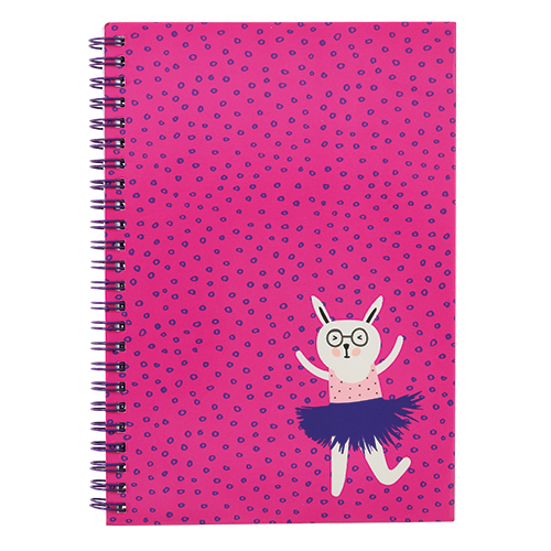 Picture of CHARMIES A5 NOTEBOOK PINK TUTU - PACK OF 2