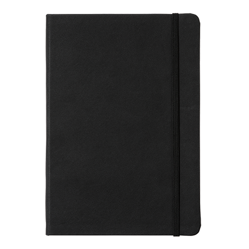 Picture of CHARMIES  A5 BLACK PU LEATHER NOTEBOOK 