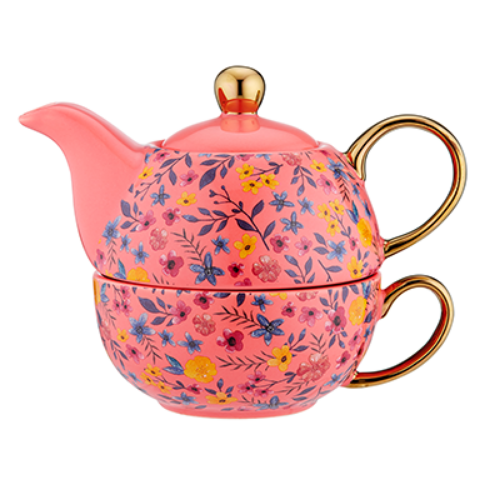 Picture of Flowering Fields Peach Tea For 1