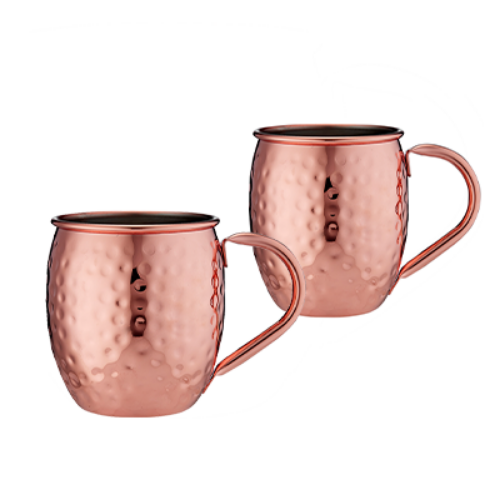 Picture of Hammered Mule Mug 2pc Copper 500ml