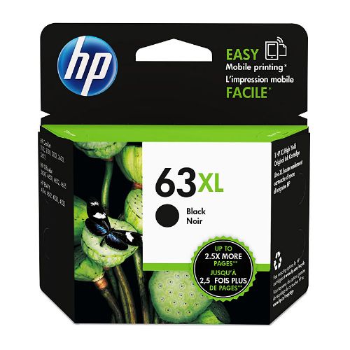 Picture of HP #63XL Black Ink F6U64AA