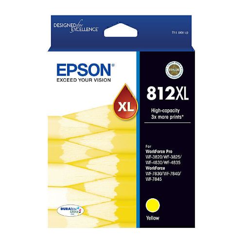 Picture of Epson 812XL Yellow Ink Cart