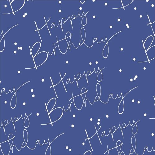 Picture of Roll Wrap Blue Birthday