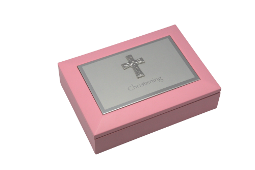 Picture of Christening Memory Box Pink
