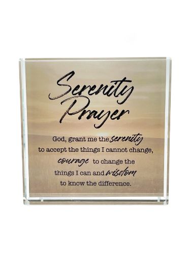 Picture of Crystal Block Serenity Prayer