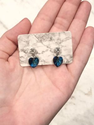 Picture of Blue Heart Earrings