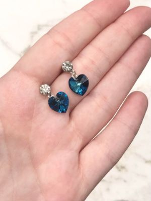 Picture of Blue Heart Earrings