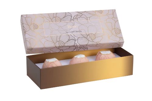 Picture of Elegance Bath Bombs Rose Pack 3