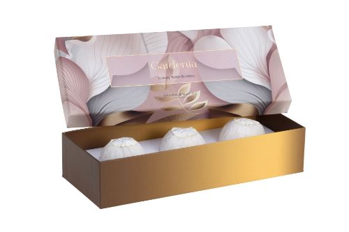 Picture of Elegance Bath Bombs Gardenia Pack 3