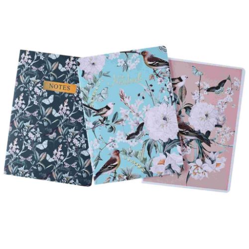 Picture of Notebook A4 Set Of 3 Apple Blossom