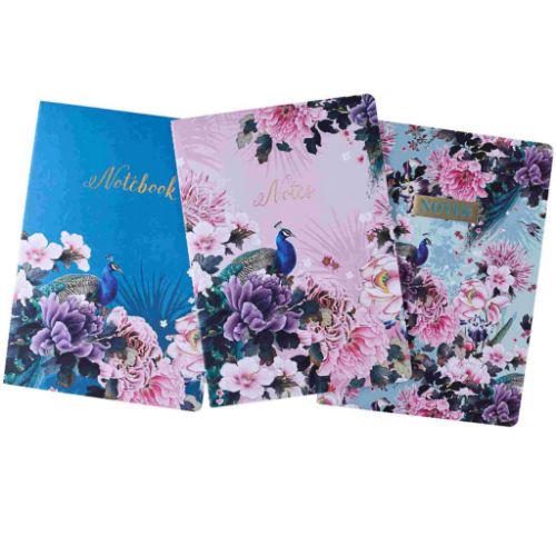 Picture of Notebook A4 Set Of 3 Peacock