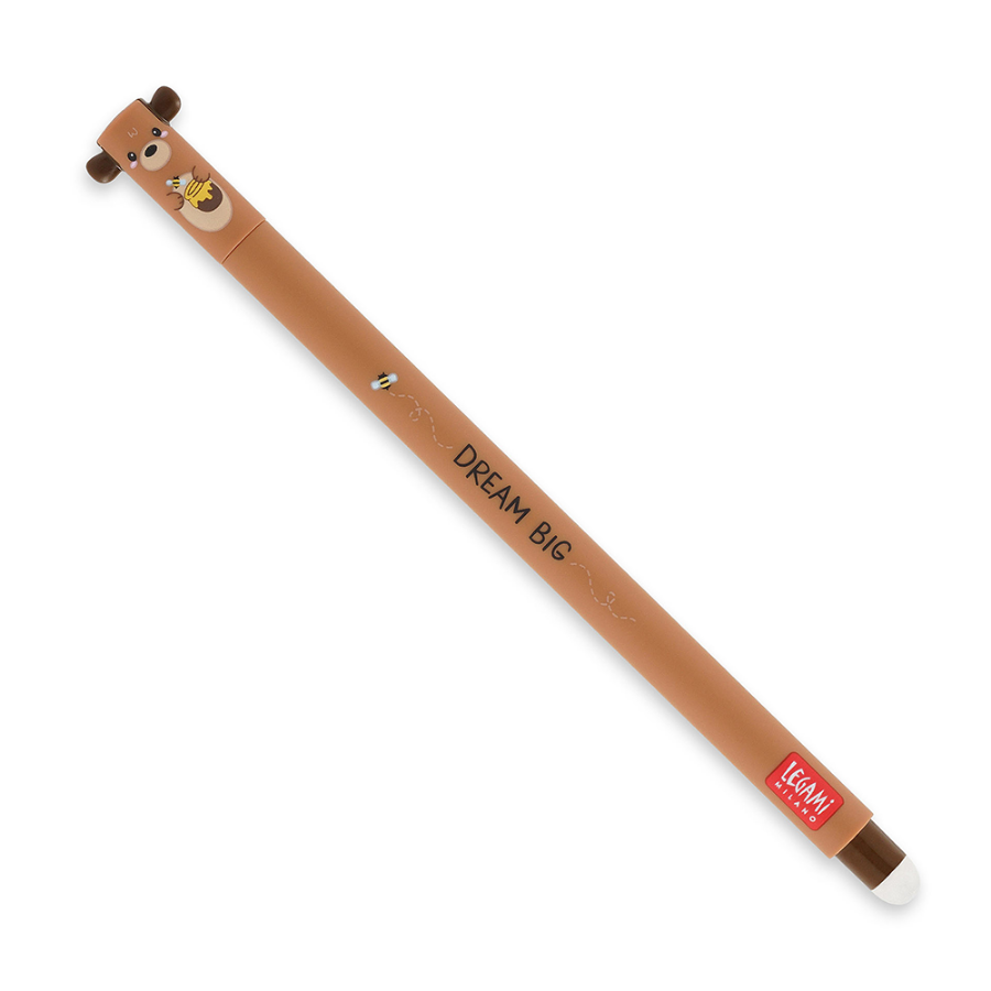 Picture of Legami Erasable Gel Pen Teddy Bear Red