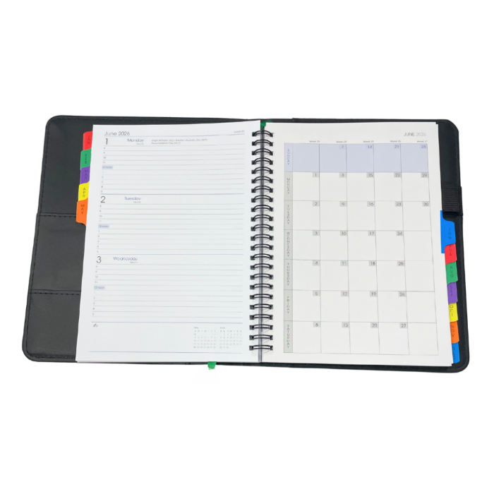 Picture of TLC Diary A5 Wiro WTV Pistachio 2026