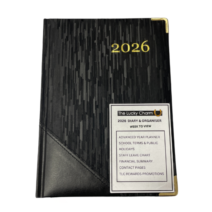 Picture of TLC Diary A5 WTV Black 2026