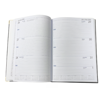 Picture of TLC Diary A5 WTV Black 2026