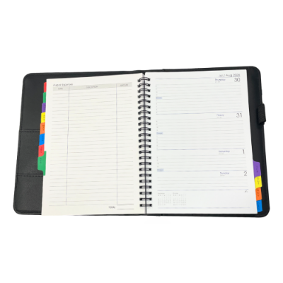 Picture of TLC Diary A4 Wiro WTV Black 2026