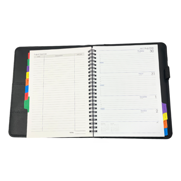 Picture of TLC Diary A4 Wiro WTV Black 2026