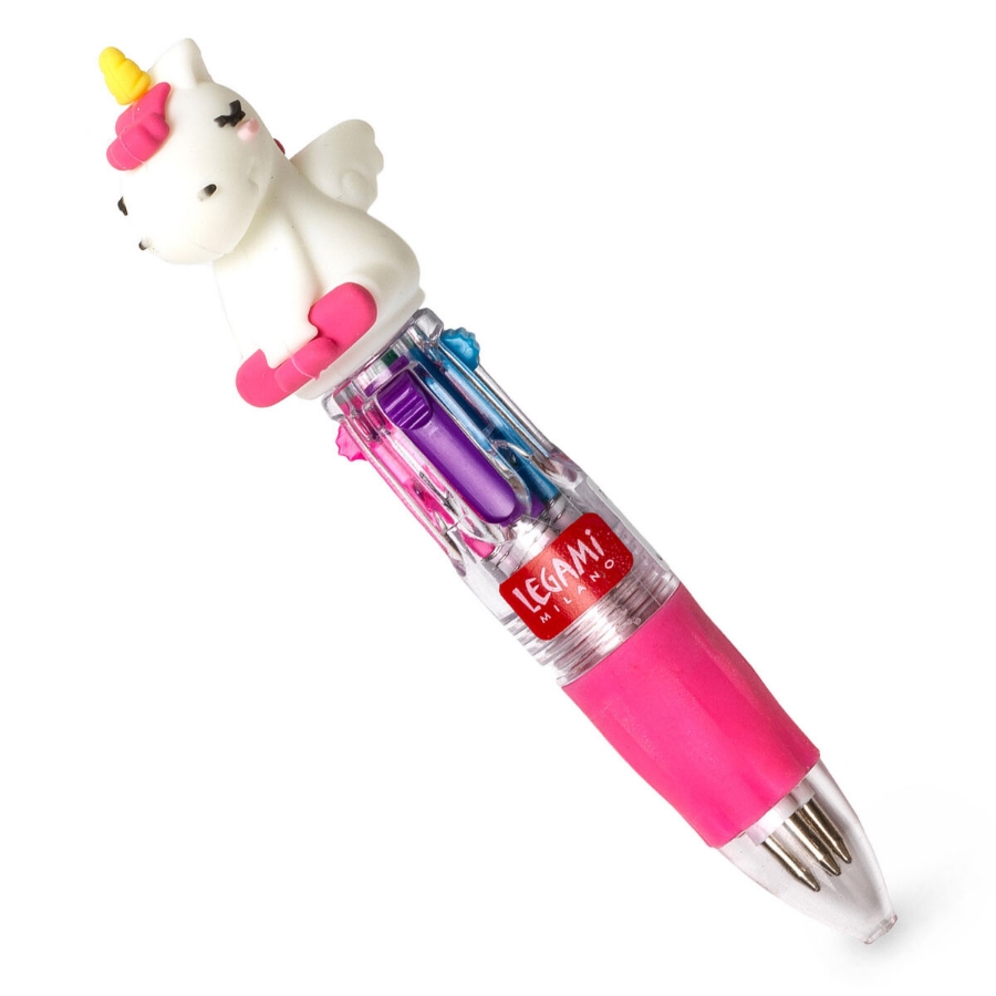Picture of Legami Mini 4-Colour Ballpoint Pen Unicorn