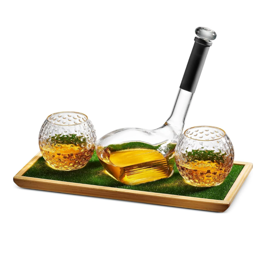 Picture of Men's Republic Globe Whiskey Decanter - 2 glasses