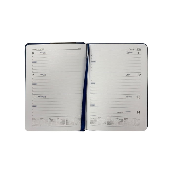 Picture of TLC Diary A6 PU WTV Denim Blue 2027