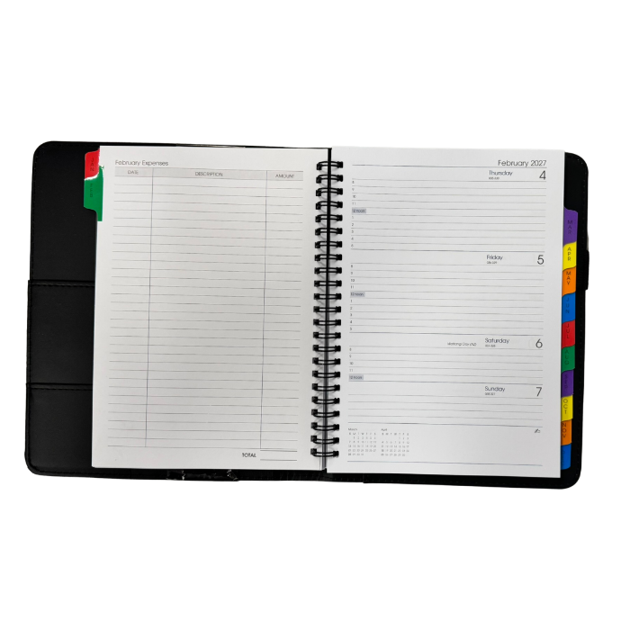 Picture of TLC Diary A5 Wiro WTV Blue 2027