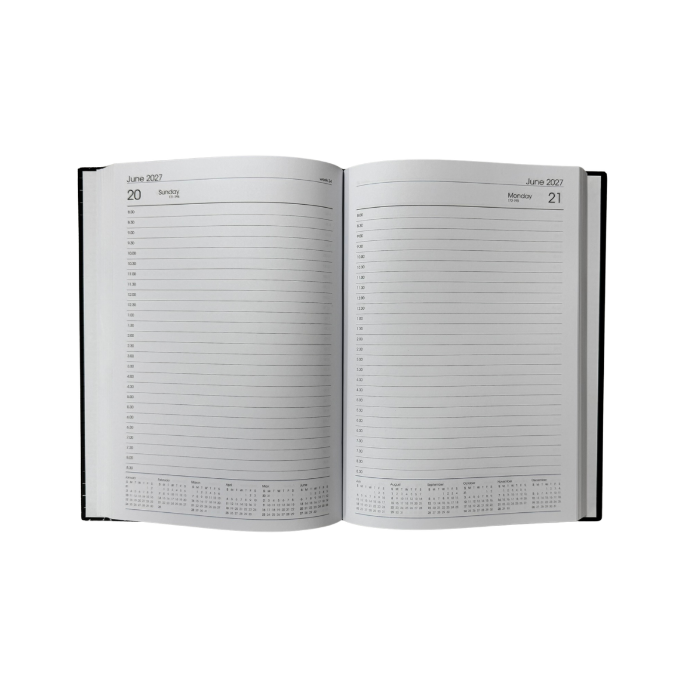 Picture of TLC Diary A5 DTP Spot Black 2027